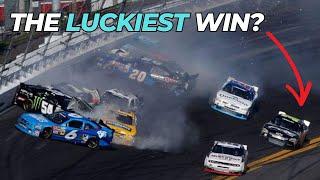 What is the Luckiest NASCAR Win?