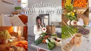 productive morning & day in the life 2025! | easy recipes, grocery shop + staying active!