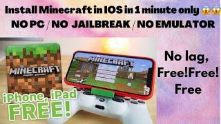 How to install minecraft in iOS |only in 1 minute | NJ tech studio | No jailbreak / No PC 