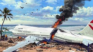 Emergency Landing On The Beach - Engine Exploded | Airplane Crashes ! Besiege plane crash