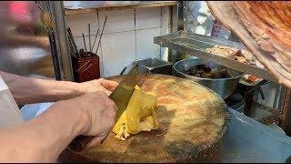 Hong Kong street food lunch box Chickens rice and Pork