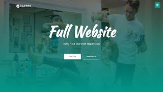 How To Make Website Using HTML CSS | Create Complete Responsive Website Step by Step