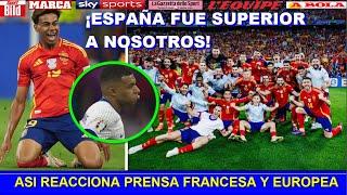  ASI REACCIONA PRENSA FRANCESA y EUROPEA a VICTORIA de ESPAÑA vs FRANCIA EUROCOPA 2024