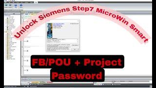 Unlock Siemens STEP 7 Micro/WIN SMART FB/POU   + Project Passwords