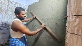 Impressing! Bathroom Wall Construction of Plastering With Wall Tile Installation Accurately