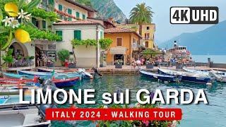 LIMONE SUL GARDA Walking Tour 4K  ITALY 2024 Lake Garda WALK