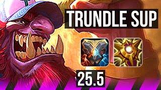 TRUNDLE & Jinx vs SYLAS & Ezreal (SUP) | 3/3/20 | KR Challenger | 25.5