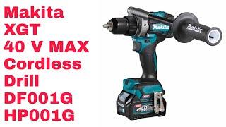 Makita DF001G & HP001G 40Vmax XGT Cordless Driver Drill & Combi Drill