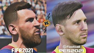 PES 2021 vs FIFA 21 - Faces Comparison