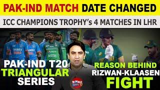 Pakistan vs India match changed in ICC Champions Trophy 2025 | Reason behind Rizwan & Klaasen fight