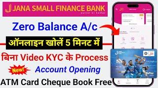 jana small finance bank account opening online | jana bank zero balance account opening online