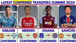 THE LATEST CONFIRMED TRANSFER NEWS SUMMER 2024 MERINO TO ARSENAL️ SANCHO TO PSG ONANA TO EVERTON