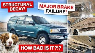 Another Ford BROKEN in HALF?!? DIY Expedition Structural Frame and Brake Repairs!