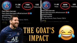 PSG FOLLOWERS ARE GOING DOWN  | THIS IS GOAT'S IMPACT | Messi leaves psg | PSG vs Clermont Foot |