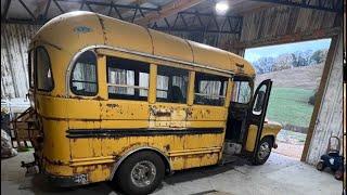 1956 Chevy shorty school bus