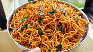 ಗರಿಗರಿ ಖಾರ ಸೇವ್ ಕೇವಲ10ತ್ತು ನಿಮಿಷದಲ್ಲಿ ಸುಲಭವಾಗಿ ಮಾಡುವ ವಿಧಾನ | Crispy Spicy  Khaara sev recipe
