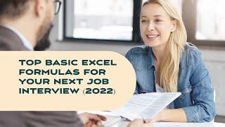 Excel Formulas for job  interview (2024)