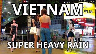 Vietnam Nightlife - Ho Chi Minh City Heavy Rain Before The Storm YAGI