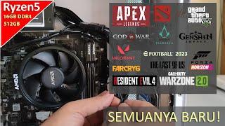 Rakit PC 3 Jutaan 2024 | Irit Daya | Ryzen 5/16GB/NVME 512GB| Genshin, GTA V, Valo, Apex, God Of War