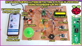IoT Based Air Pollution Detecting System in Vehicles using Raspberry Pi Pico