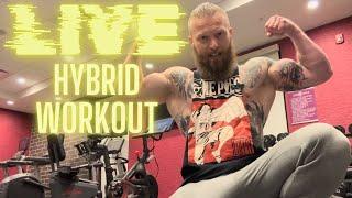 LIVE hybrid chest/triceps workout