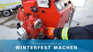 Tragkraftspritze winterfest machen