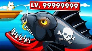 Fishing For The GIANT LEGENDARY FISH (Cat Goes Fishing Funny Gameplay)