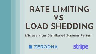 Rate Limiting vs Load Shedding | Microservices Architecture Pattern | Tech Primers