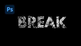 How To Create Broken Text Effect in Photoshop CC 2020 | Photoshop Tutorial!