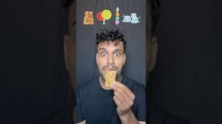 Ice,candy,badam chocolate  #asmr #emojieatingchallenge #funny #bikueating