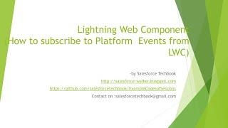 How to Subscribe to Platform Event from LWC