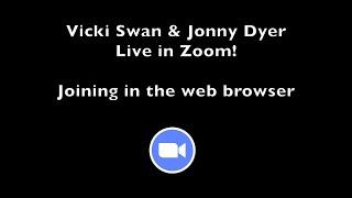 Joining a Zoom Concert using a web browser