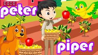 Peter Piper | Kids & Nursery Rhymes | Sing Along Song | Animated