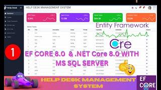 EP 1 Help Desk Management System  EF Core  NET Core ll .NET 8.0 Tickets,Users,Roles,Audit Logs 