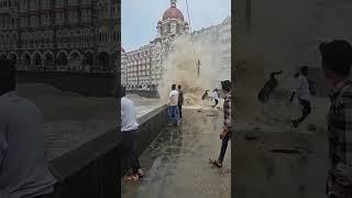 Gateway of India || Sea Waves|| Barish || Sachin Pal Vlogs||#mumbai #waves #rain