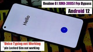 Realme 8 ( RMX-3085 ) Frp Bypass Android 12 | Realme 8 ( RMX-3085 ) Forget Gmail Account