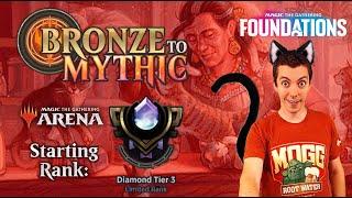  Bronze To Mythic: Episode 21 - Starting Rank: Diamond 3 - MTG Arena:  Foundations 