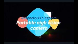 Night Vision on Raspberry Pi: TS7-Pro Display, PiPower & DIY 3D Printed Battery in Action!