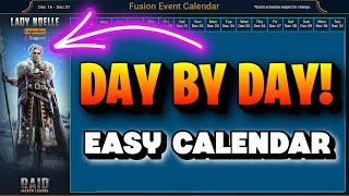 Easy Day by Day Fusion Calendar Hacks!!!  Raid: Shadow Legends