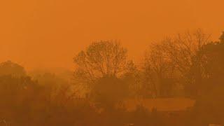 Smoke from Quebec’s wildfires on June 7, 2023, 520 miles/ 837 km away, in New Jersey