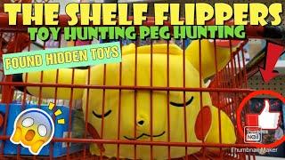 THE SHELF FLIPPERS | Hidden Toys Found | Peg hunting | Toy hunting | Hiding spots