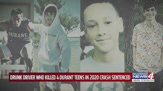 Drunk driver who killed 4 Durant teens in 2020 crash sentenced