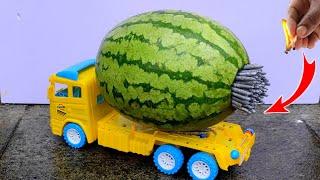 Watermelon Jet Truck Crazy Experiment