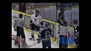 OHL Dec. 8, 2000 Lou Dickenson,LDN v Scot Heffernan,SAR (elbow) London Knights Sarnia Sting