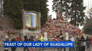 Thousands brave cold and flock to Shrine of Our Lady of Guadalupe in Des Plaines