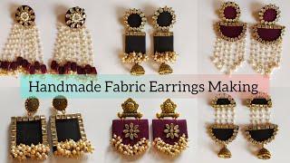 New Handmade Fabric Earrings  #trending #jewelrymaking #youtube #youtubevideo #viral #viralvideo