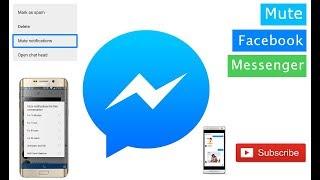 Facebook Tips | How To Mute A Conversation On Facebook Messenger