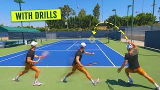 Hit HEAVY TOPSPIN FOREHANDS down the line - Masterclass Part 2 (+DRILLS)