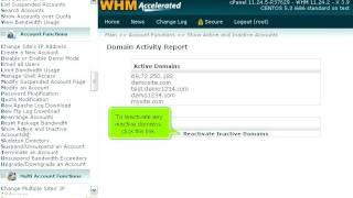 How to fix an inactive account in WHM