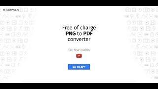 How to convert png images to pdf online